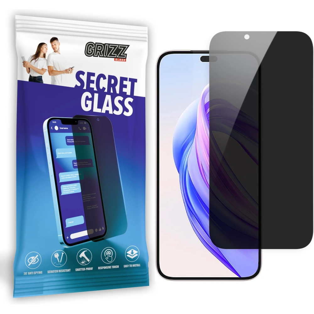 Matowe szkło prywatyzujące GrizzGlass SecretGlass do Honor X50i Plus