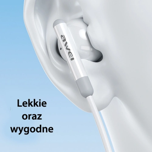 Kup Słuchawki przewodowe douszne AWEI PC-6T USB-C, 1.2m czarny/black - AWEI172 - {ean13} - Sklep Home Screen