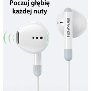 Kup 1.2m Căști in-ear cu fir AWEI PC-6T USB-C, negru/negru - AWEI172 - {ean13} - Sklep Home Screen