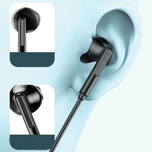 Kup 1.2m AWEI PC-7T USB-C căști in-ear cu fir negru/negru - AWEI173 - {ean13} - Sklep Home Screen