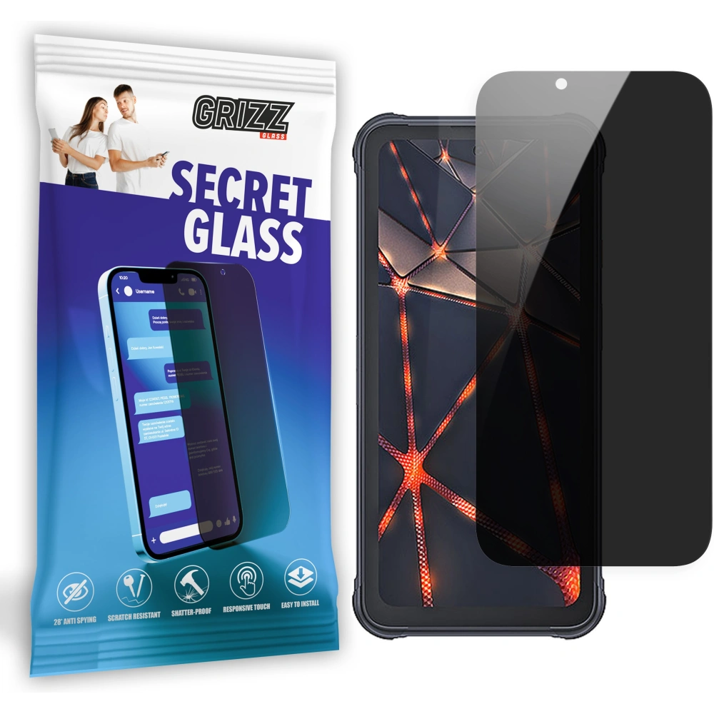 Matowe szkło prywatyzujące GrizzGlass SecretGlass do Cubot KingKong 8
