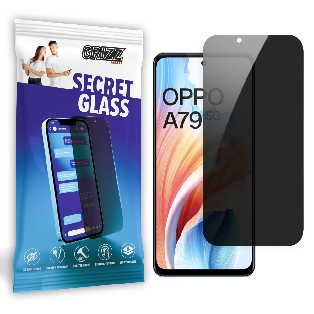 Matowe szkło prywatyzujące GrizzGlass SecretGlass do Oppo A79