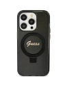 Kup Case Guess GUHMN61HRSGSK Apple iPhone 11 / XR Hardcase Ring Stand Script Glitter MagSafe schwarz/black - GUE3110 - {ean13} - Sklep Home Screen