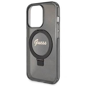Kup Etui Guess GUHMP13LHRSGSK Apple iPhone 13 / 13 Pro hardcase Ring Stand Script Glitter MagSafe czarny/black - GUE3112 - {ean13} - Sklep Home Screen