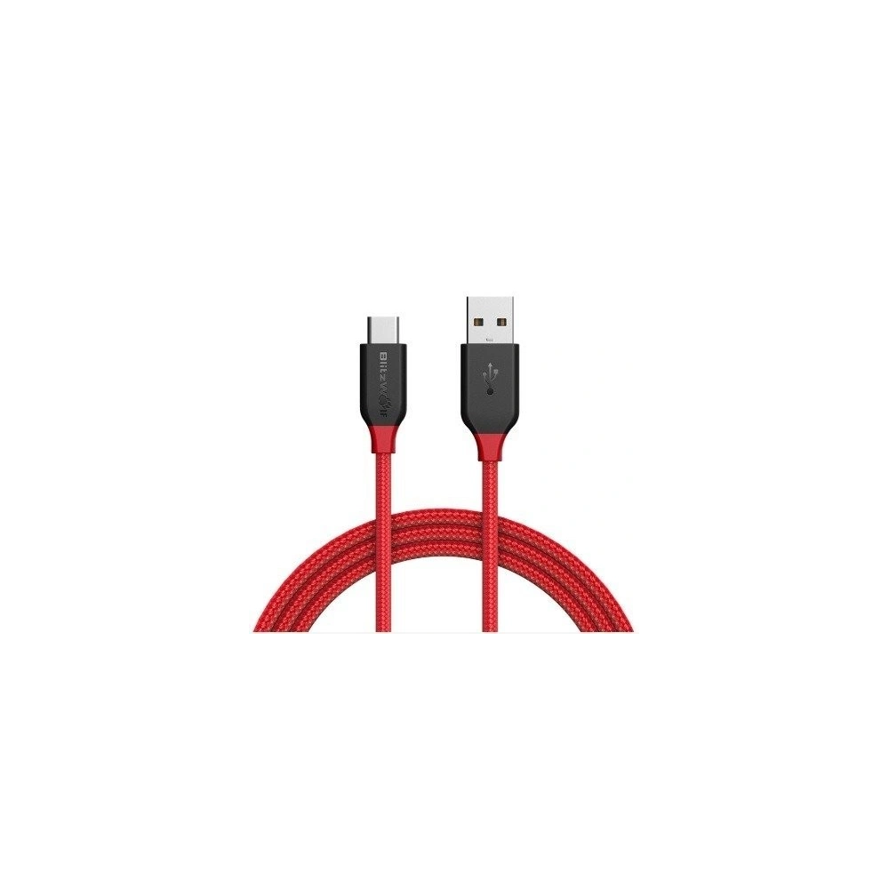 Kabel USB Typu C BlitzWolf Ampcore BW-TC6 1,8m, czerwony