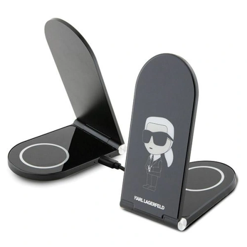 Kup Indukciós töltő Karl Lagerfeld 2w1 KLDCRFALKINK 15W Ikonik MagSafe fekete/black - KLD1848 - {ean13} - Sklep Home Screen