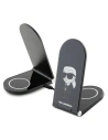 Karl Lagerfeld Încărcător inductiv 2in1 KLDCRFALKINK 15W Ikonik MagSafe negru/negru