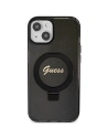 Kup Etui Guess GUHMP14SHRSGSK Apple iPhone 13 / 14 / 15 hardcase Ring Stand Script Glitter MagSafe černý/black - GUE3116 - {ean13} - Sklep Home Screen
