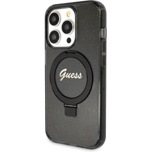Kup Etui Guess GUHMP14XHRSGSK Apple iPhone 14 Pro Max hardcase Ring Stand Script Glitter MagSafe černý/black - GUE3117 - {ean13} - Sklep Home Screen