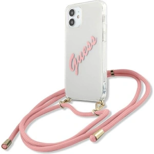 Kup [OUTLET] Case Guess GUHCP12SCRTVSPI Apple iPhone 12 mini rosa/pink Hartschale Script Vintage - OT-546 - {ean13} - Sklep Home Screen