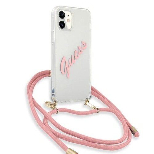 Kup [OUTLET] Case Guess GUHCP12SCRTVSPI Apple iPhone 12 mini rosa/pink Hartschale Script Vintage - OT-546 - {ean13} - Sklep Home Screen