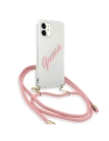 Kup [OUTLET] Case Guess GUHCP12SCRTVSPI Apple iPhone 12 mini rosa/pink Hartschale Script Vintage - OT-546 - {ean13} - Sklep Home Screen