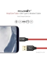 Kup USB Type-C kábel BlitzWolf Ampcore BW-TC6 1,8m, piros - BLZ086RED - {ean13} - Sklep Home Screen