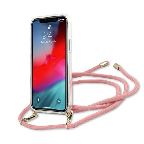 Buy [OUTLET] Guess GUHCP12SCRTVSPI Apple iPhone 12 mini pink hardcase Script Vintage - OT-546 - {ean13} - Home Screen Store Europe