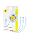 Kabel 3w1 Baseus USB-A / USB-C, microUSB, Lightning, 3,5A, 1,1m (modrý)