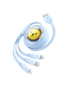 Buy Baseus cable 3-in-1 USB-A / USB-C, microUSB, Lightning, 3.5A, 1.1m (blue) - BSU4793 - {ean13} - Home Screen Store Europe