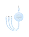 Buy Baseus cable 3-in-1 USB-A / USB-C, microUSB, Lightning, 3.5A, 1.1m (blue) - BSU4793 - {ean13} - Home Screen Store Europe