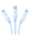 Buy Baseus cable 3-in-1 USB-A / USB-C, microUSB, Lightning, 3.5A, 1.1m (blue) - BSU4793 - {ean13} - Home Screen Store Europe