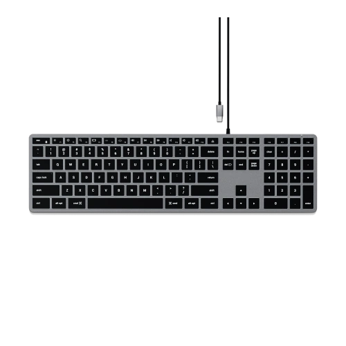 Kup Tastatur Satechi Slim W3 Wired USB-C (space gray) - STH98 - {ean13} - Sklep Home Screen