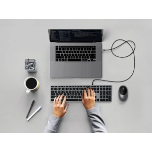 Kup Klávesnice Satechi Slim W3 Wired USB-C (space gray) - STH98 - {ean13} - Sklep Home Screen