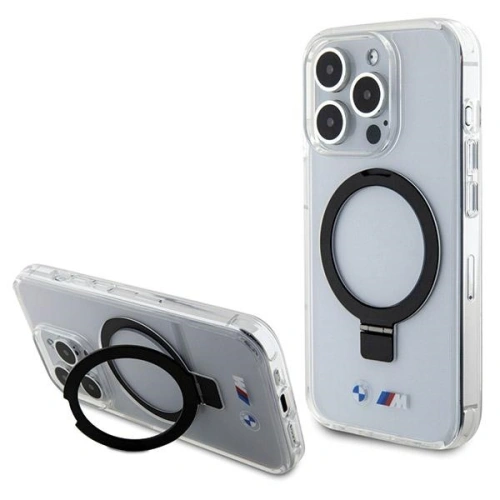 Buy BMW BMHMP15XURST Apple iPhone 15 Pro Max hardcase Ring Stand M Collection MagSafe clear - BMW579 - {ean13} - Home Screen Store Europe