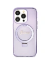 Guess Apple Caz GUHMN61HRSGSU iPhone XR / 11 hardcase Ring Stand Script Glitter MagSafe violet/violet