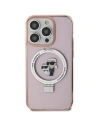 Etui Karl Lagerfeld KLHMN61HMRSKCP Apple iPhone XR / 11 hardcase Ring Stand Karl&Choupettte MagSafe różowy/pink