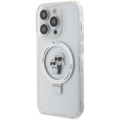 Kup Etui Karl Lagerfeld KLHMP13LHMRSKCH Apple iPhone 13 / 13 Pro hardcase Ring Stand Karl&Choupettte MagSafe biały/white - KLD1851 - {ean13} - Sklep Home Screen