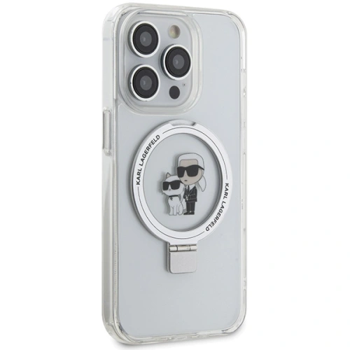 Kup Case Karl Lagerfeld KLHMP13LHMRSKCH Apple iPhone 13 / 13 Pro Hardcase Ring Stand Karl&Choupettte MagSafe weiß/white - KLD1851 - {ean13} - Sklep Home Screen
