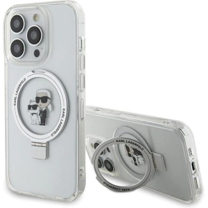 Buy Karl Lagerfeld KLHMP13XHMRSKCH Apple iPhone 13 Pro Max hardcase Ring Stand Karl&Choupettte MagSafe white - KLD1852 - {ean13} - Home Screen Store Europe