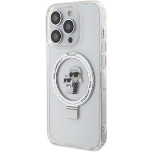 Kup Etui Karl Lagerfeld KLHMP13XHMRSKCH Apple iPhone 13 Pro Max kemény tok Ring Stand Karl&Choupettte MagSafe fehér/white - KLD1852 - {ean13} - Sklep Home Screen