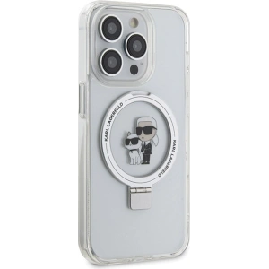 Kup Etui Karl Lagerfeld KLHMP13XHMRSKCH Apple iPhone 13 Pro Max kemény tok Ring Stand Karl&Choupettte MagSafe fehér/white - KLD1852 - {ean13} - Sklep Home Screen
