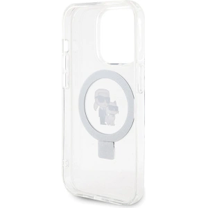 Buy Karl Lagerfeld KLHMP13XHMRSKCH Apple iPhone 13 Pro Max hardcase Ring Stand Karl&Choupettte MagSafe white - KLD1852 - {ean13} - Home Screen Store Europe