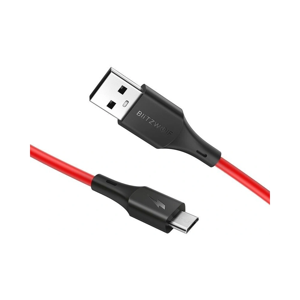 Kabel Micro USB BlitzWolf BW-MC13 2A 1m (czerwony)