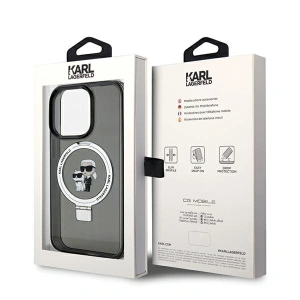 Buy Karl Lagerfeld KLHMP13XHMRSKCK Apple iPhone 13 Pro Max hardcase Ring Stand Karl&Choupettte MagSafe black - KLD1853 - {ean13} - Home Screen Store Europe