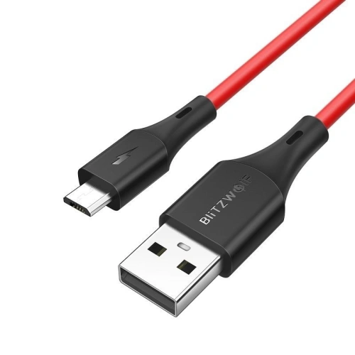 Kup Kábel Micro USB BlitzWolf BW-MC13 2A 1m (piros) - BLZ088RED - {ean13} - Sklep Home Screen