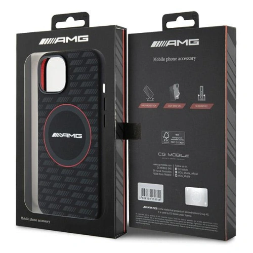 Kup Apple AMG caz AMHMP15S23SMRK iPhone 15 / 14 / 13 hardcase silicon Carbon model MagSafe negru / negru - MRS91 - {ean13} - Sklep Home Screen