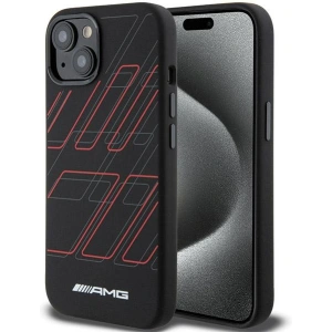 Kup Etui AMG AMHMP15S23SSPK Apple iPhone 15 / 14 / 13 hardcase silikonové velké vzory kosočtverců MagSafe černé/black - MRS92 - {ean13} - Sklep Home Screen