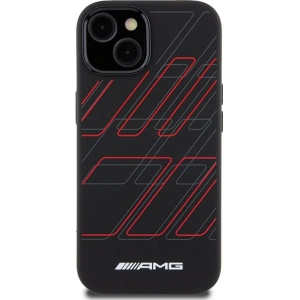 Buy AMG AMHMP15S23SSPK Apple iPhone 15 / 14 / 13 hardcase Silicone Large Rhombuses Pattern MagSafe black - MRS92 - {ean13} - Home Screen Store Europe