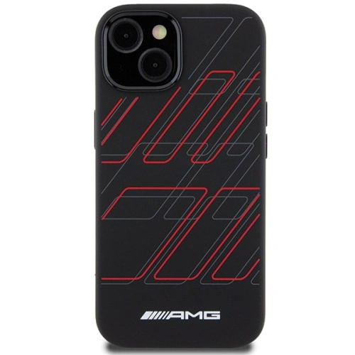 Kup Case AMG AMHMP15S23SSPK Apple iPhone 15 / 14 / 13 Hartschale Silikon Großes Rhombenmuster MagSafe schwarz/black - MRS92 - {ean13} - Sklep Home Screen