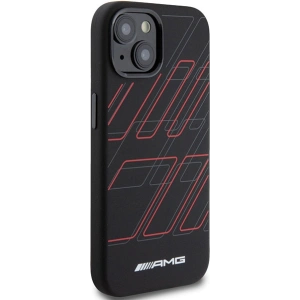 Buy AMG AMHMP15S23SSPK Apple iPhone 15 / 14 / 13 hardcase Silicone Large Rhombuses Pattern MagSafe black - MRS92 - {ean13} - Home Screen Store Europe