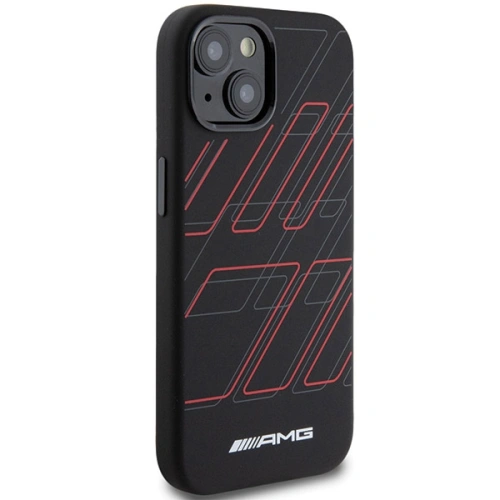 Kup Case AMG AMHMP15S23SSPK Apple iPhone 15 / 14 / 13 Hartschale Silikon Großes Rhombenmuster MagSafe schwarz/black - MRS92 - {ean13} - Sklep Home Screen