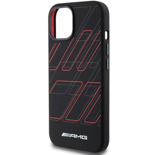 Kup Case AMG AMHMP15S23SSPK Apple iPhone 15 / 14 / 13 Hartschale Silikon Großes Rhombenmuster MagSafe schwarz/black - MRS92 - {ean13} - Sklep Home Screen