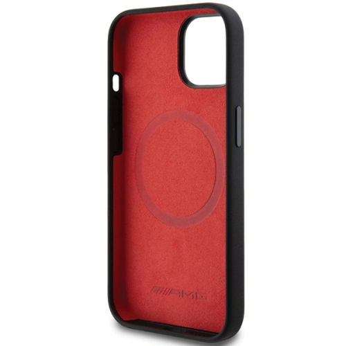 Kup Case AMG AMHMP15S23SSPK Apple iPhone 15 / 14 / 13 Hartschale Silikon Großes Rhombenmuster MagSafe schwarz/black - MRS92 - {ean13} - Sklep Home Screen