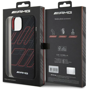 Kup Apple AMG AMHMP15S23SSPK iPhone 15 / 14 / 13 hardcase Silicone Large Rhombuses Pattern MagSafe negru / negru - MRS92 - {ean13} - Sklep Home Screen