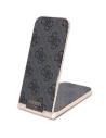 Indukční nabíječka Guess GUDCFAL4PEGK 2w1 15W 4G Pattern MagSafe černá/black