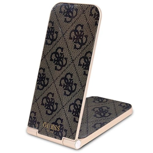 Kup Ładowarka indukcyjna Guess GUDCFAL4PEGW 2w1 15W 4G Pattern MagSafe brązowy/brown - GUE3127 - {ean13} - Sklep Home Screen