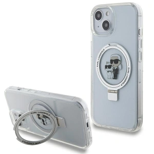 Kup Etui Karl Lagerfeld KLHMP14SHMRSKCH Apple iPhone 14 / 15 hardcase Ring Stand Karl&Choupettte MagSafe biały/white - KLD1855 - {ean13} - Sklep Home Screen