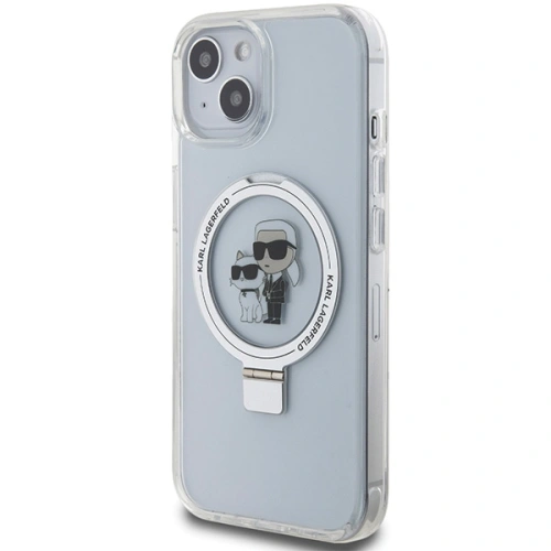 Kup Case Karl Lagerfeld KLHMP14SHMRSKCH Apple iPhone 14 / 15 Hardcase Ring Stand Karl&Choupettte MagSafe weiß/white - KLD1855 - {ean13} - Sklep Home Screen