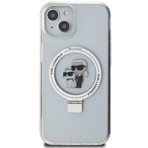 Kup Etui Karl Lagerfeld KLHMP14SHMRSKCH Apple iPhone 14 / 15 hardcase Ring Stand Karl&Choupettte MagSafe biały/white - KLD1855 - {ean13} - Sklep Home Screen